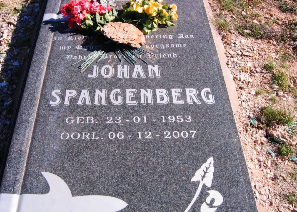 SPANGENBERG Johan 1953-2007