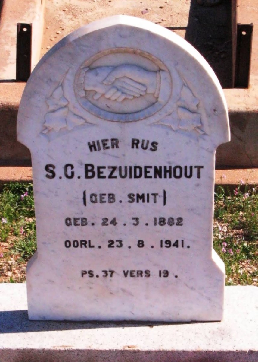 BEZUIDENHOUT S.C. nee SMIT 1882-1941