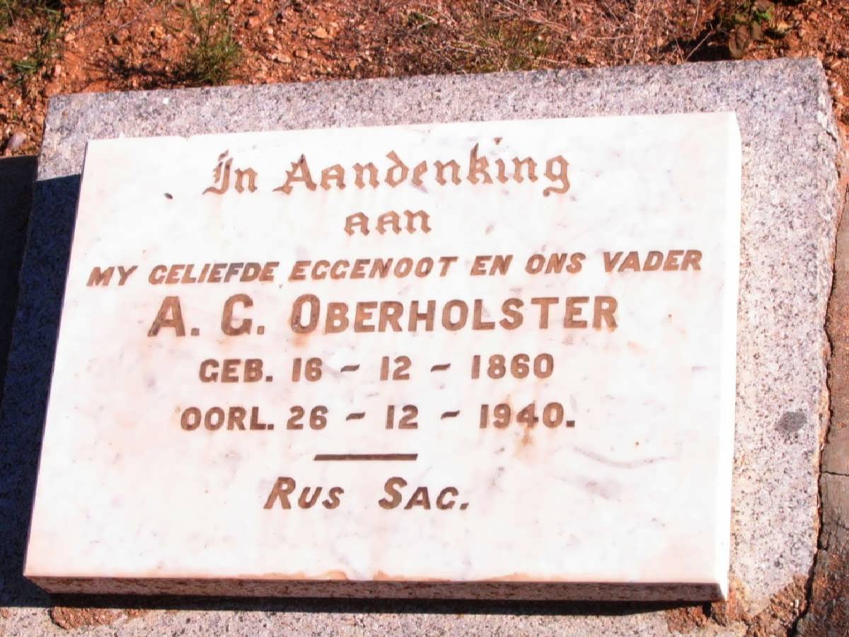 OBERHOLSTER  A.G. 1860-1940