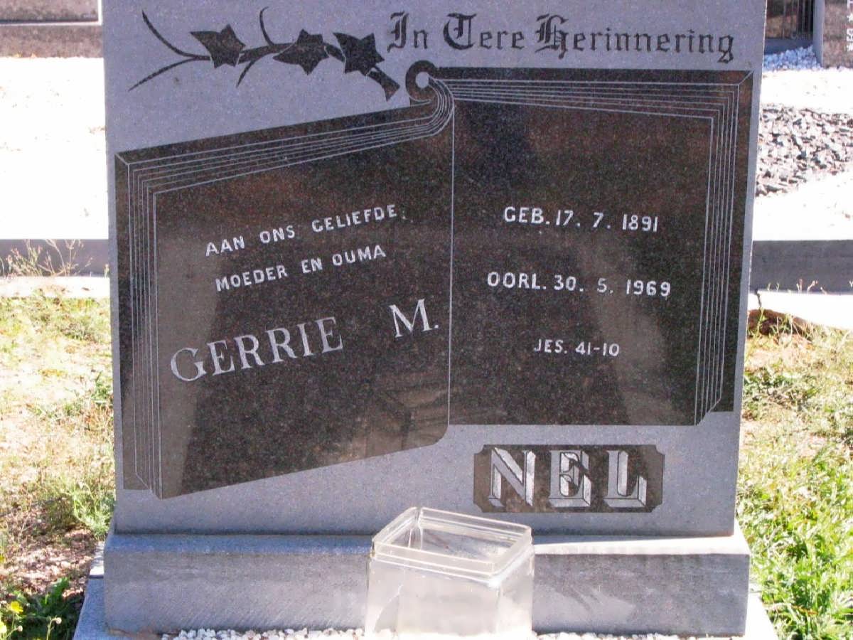 NEL Gerrie M. 1891-1969