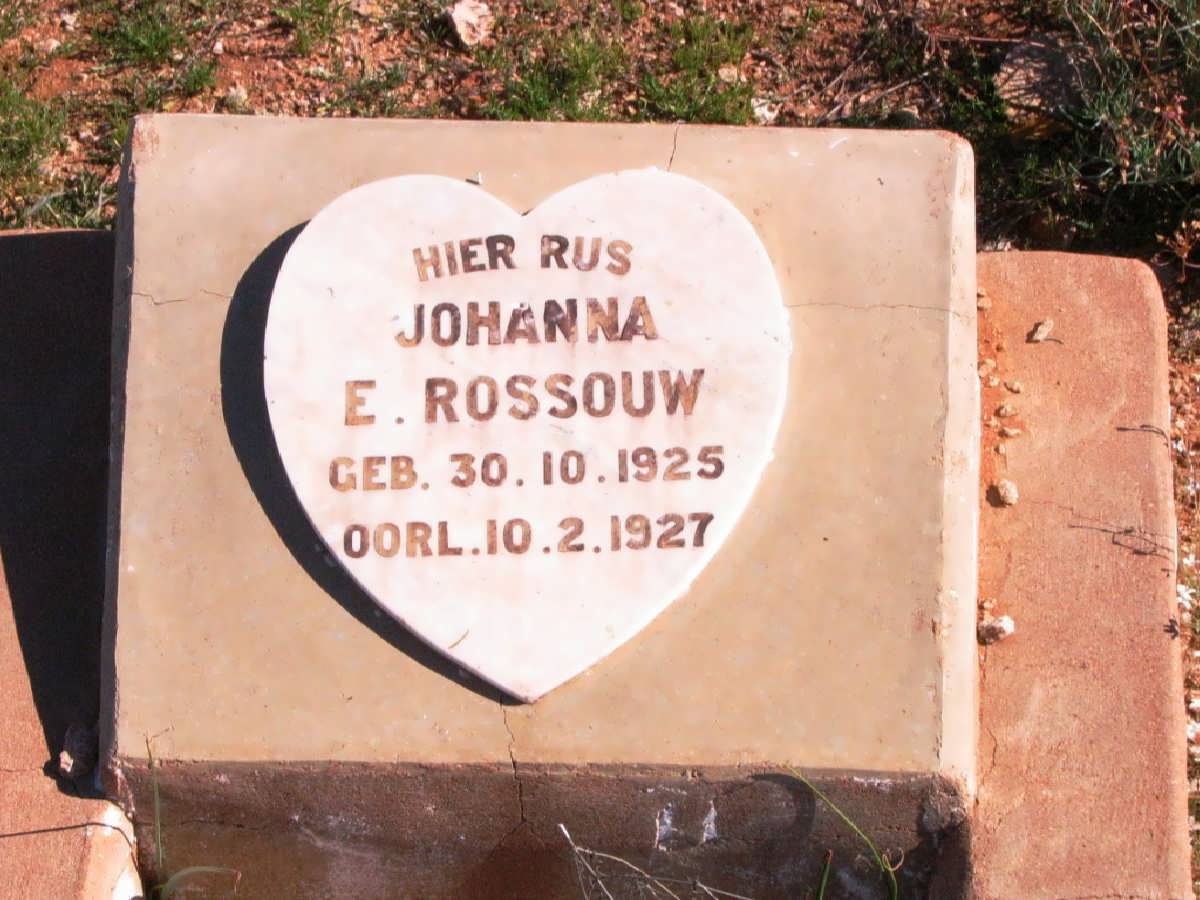 ROSSOUW  Johanna E. 1925-1927