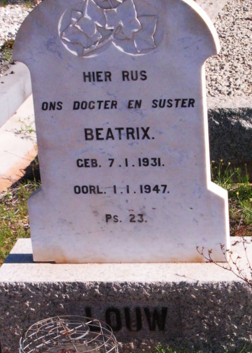 LOUW Beatrix 1931-1947