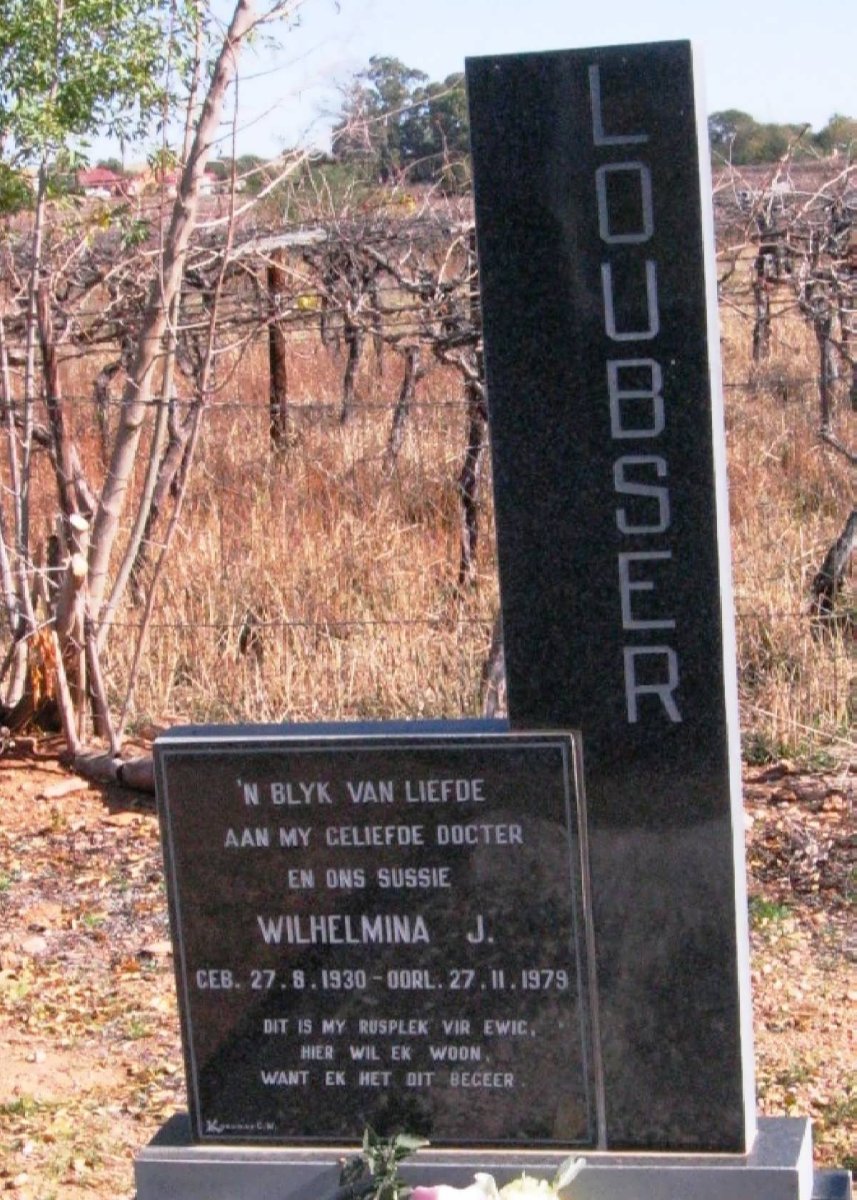 LOUBSER Wilhelmina J. 1930-1979
