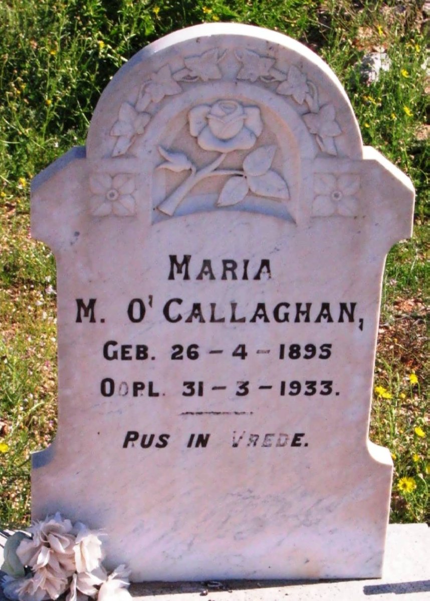 O'CALLAGHAN Maria M. 1895-1933