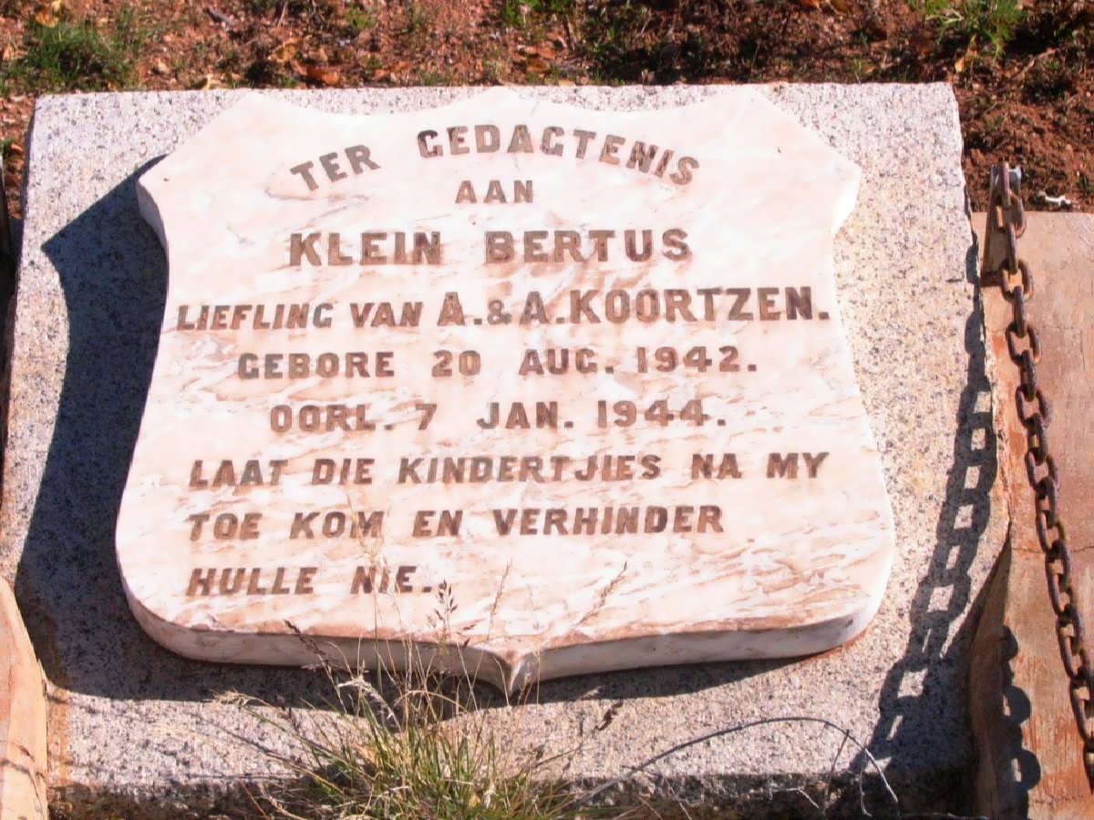 KOORTZEN  Bertus 1942-1944