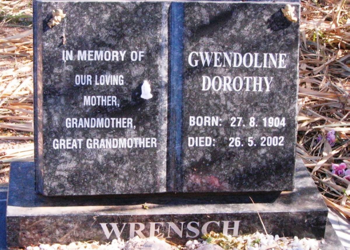 WRENSCH Gwendoline Dorothy 1904-2002