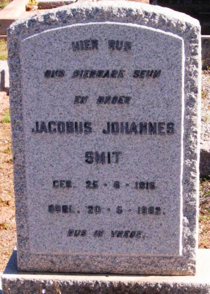 SMIT Johannes Jacobus 1916-1962