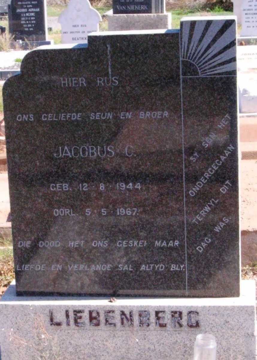 LIEBENBERG Jacobus C. 1944-1967