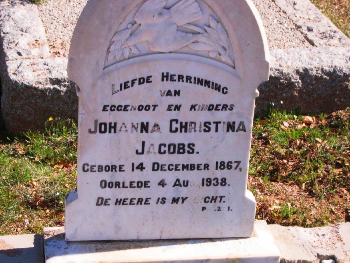 JACOBS Johanna Christina 1867-1938
