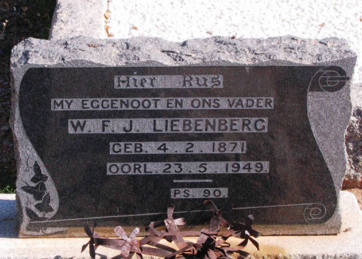 LIEBENBERG W.F.J. 1871-1949