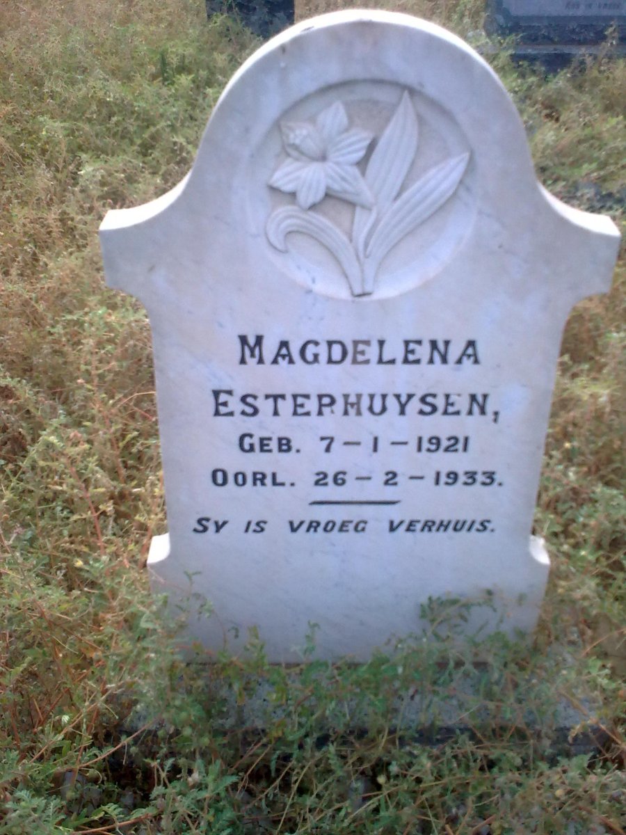 ESTERHUYSEN Magdalena 1921-1933