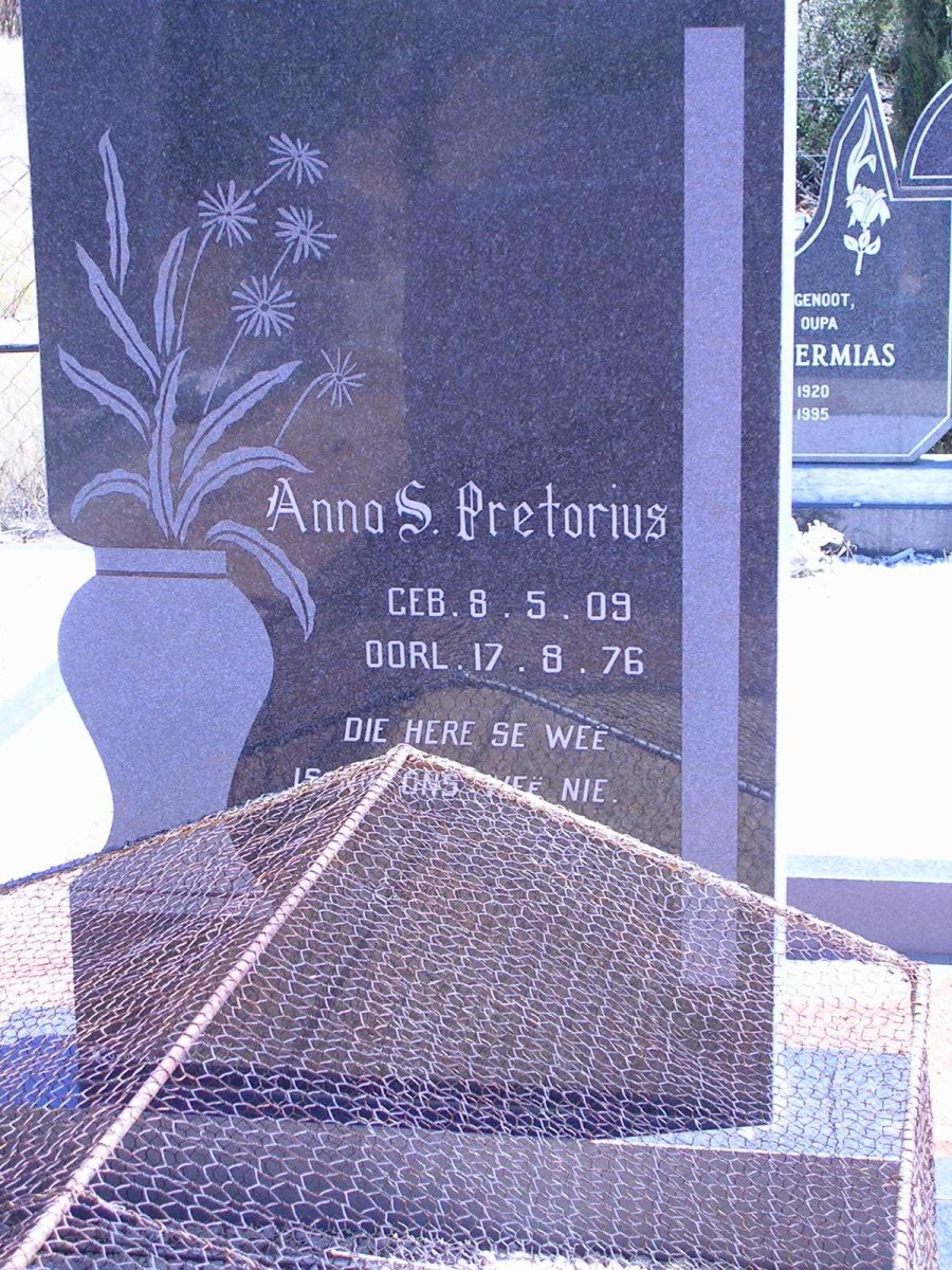 PRETORIUS Anna S. 1909-1976