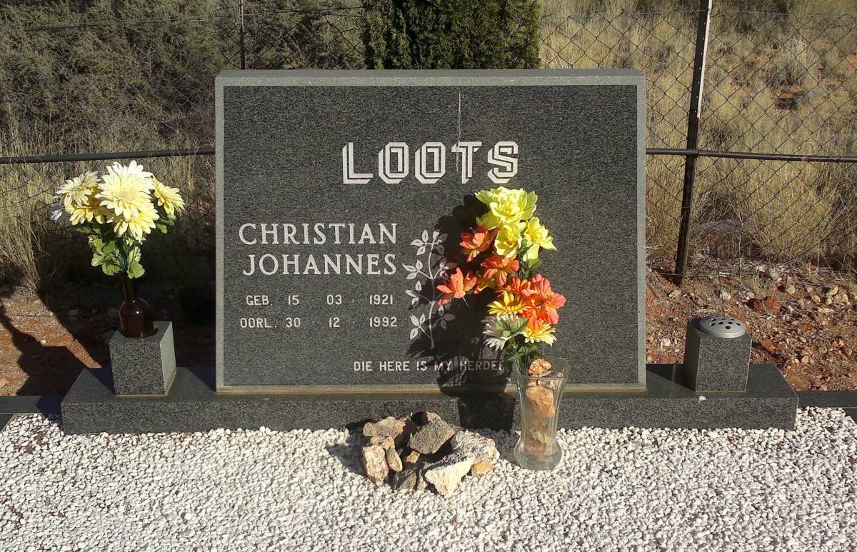 LOOTS Christian Johannes 1921-1992