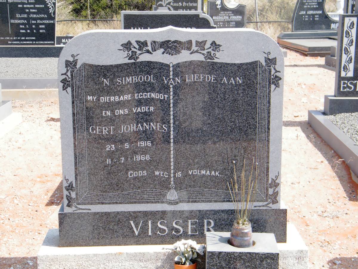 VISSER Gert Johannes 1916-1968