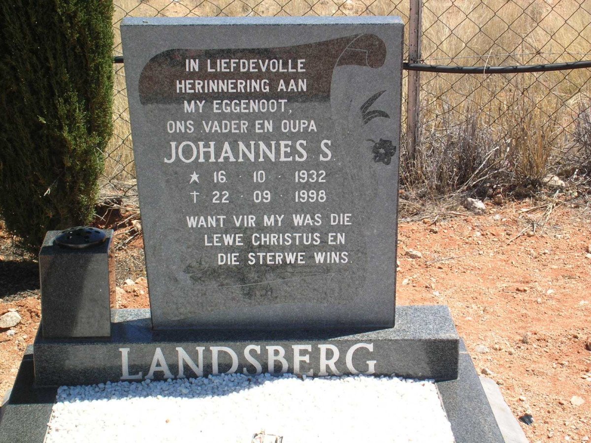 LANDSBERG Johannes S. 1932-1998