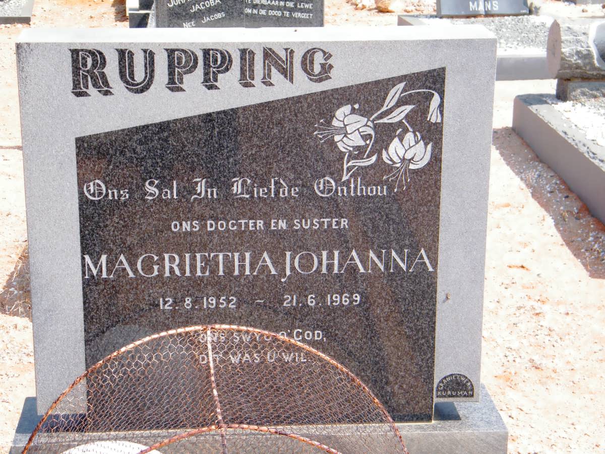 RUPPING Magrietha Johanna 1952-1969