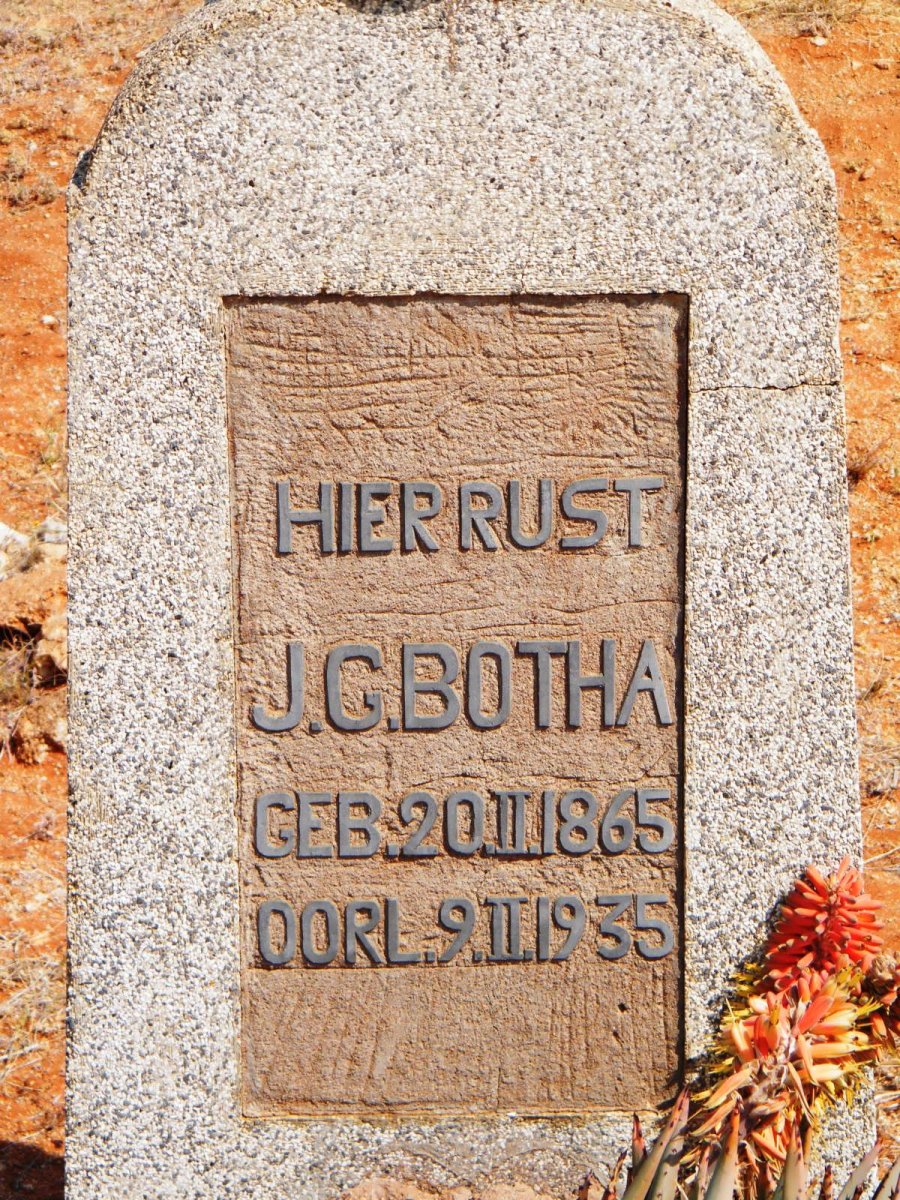 BOTHA J.G 1865-1935