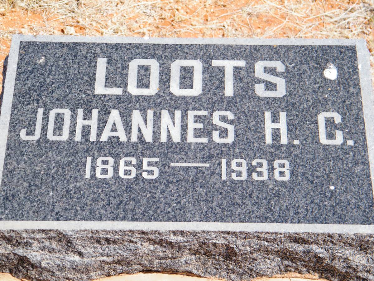 LOOTS Johannes H.C. 1865-1938