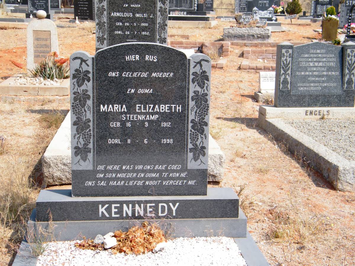 KENNEDY Maria Elizabeth nee STEENKAMP 1912-1998