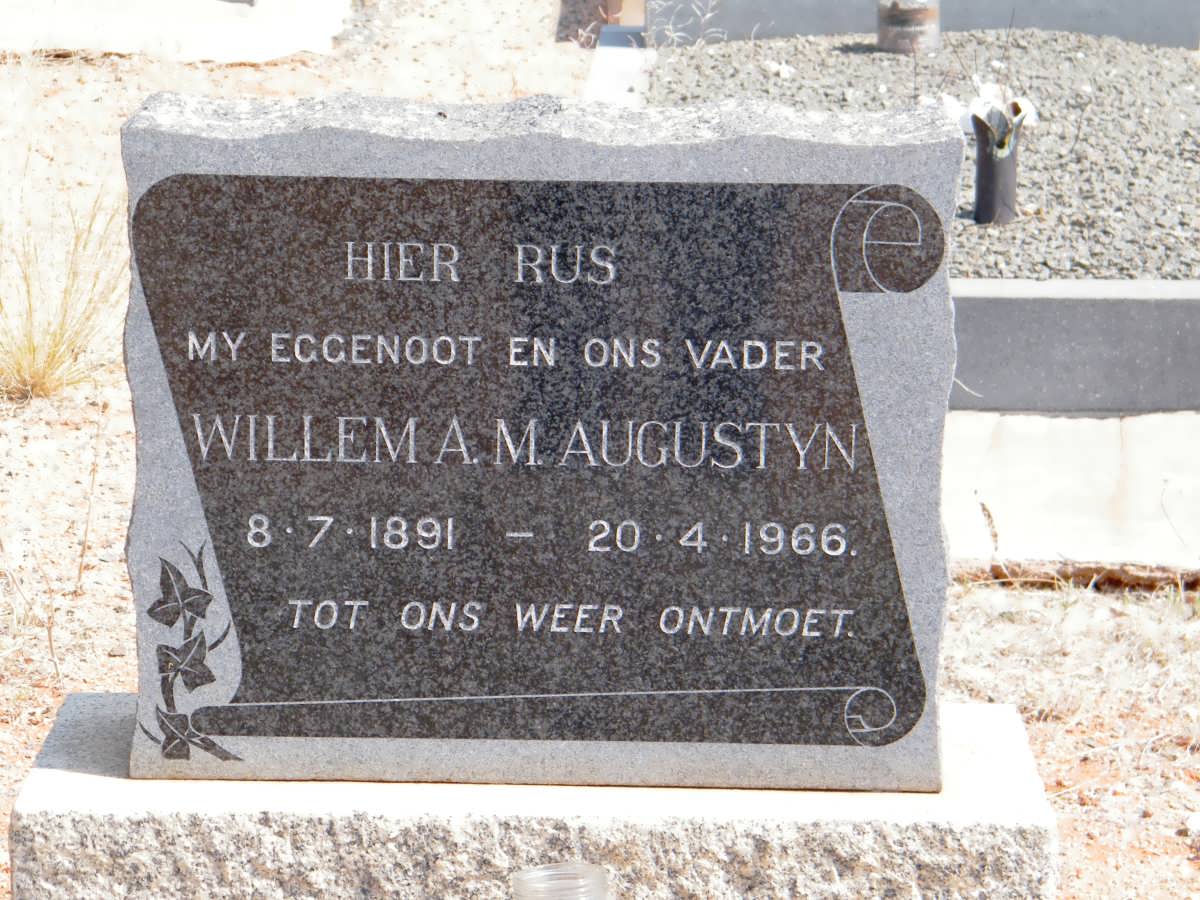 AUGUSTYN Willem A.M. 1891-1966
