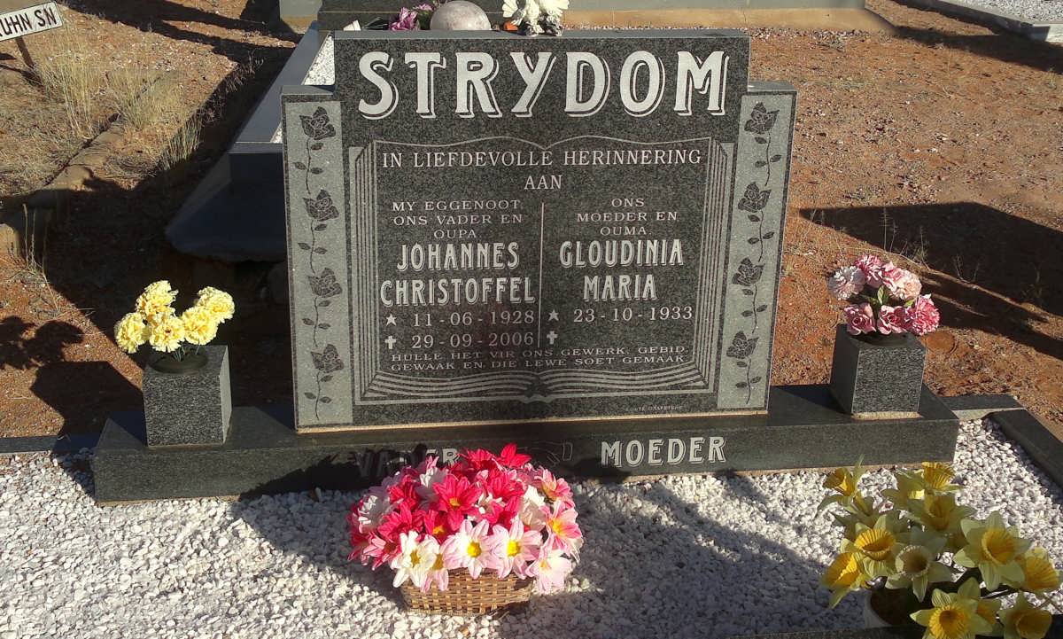 STRYDOM Johannes Christoffel 1928-2006 &amp; Gloudinia Maria 1933-