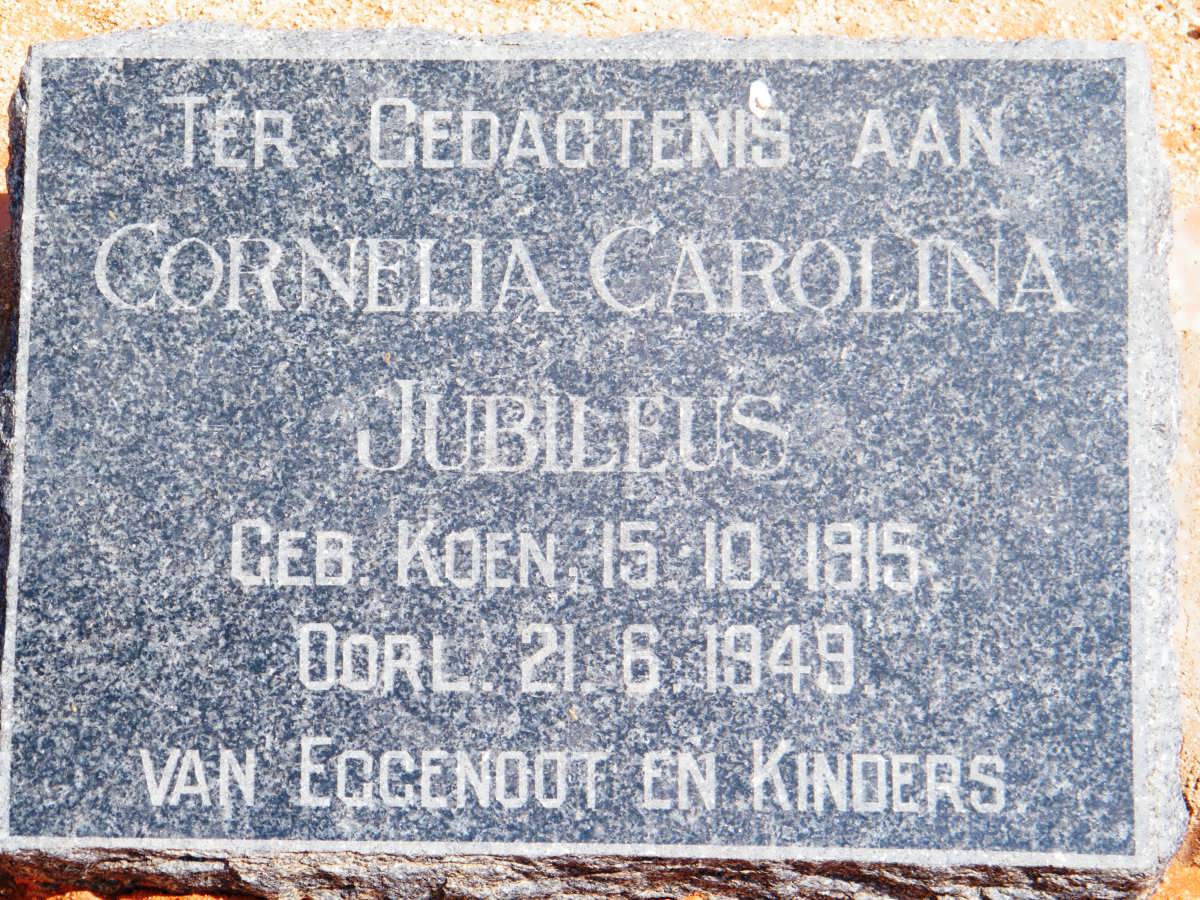 JUBILEUS Cornelia Carolina, nee KOEN 1915-1949