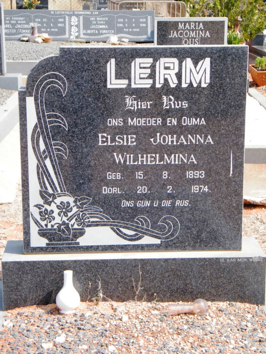 LERM Elsie Johanna Wilhelmina 1893-1974