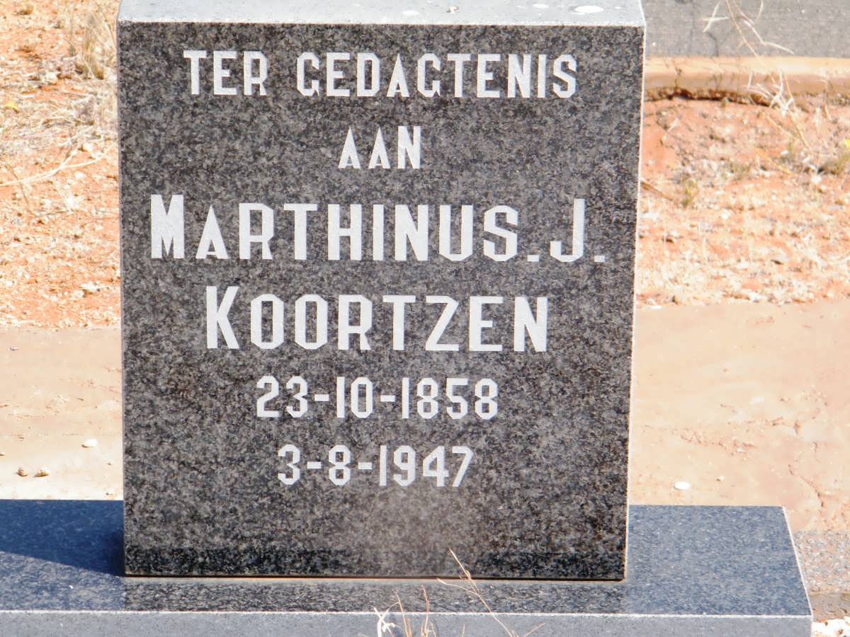 KOORTZEN Marthinus J. 1858-1947