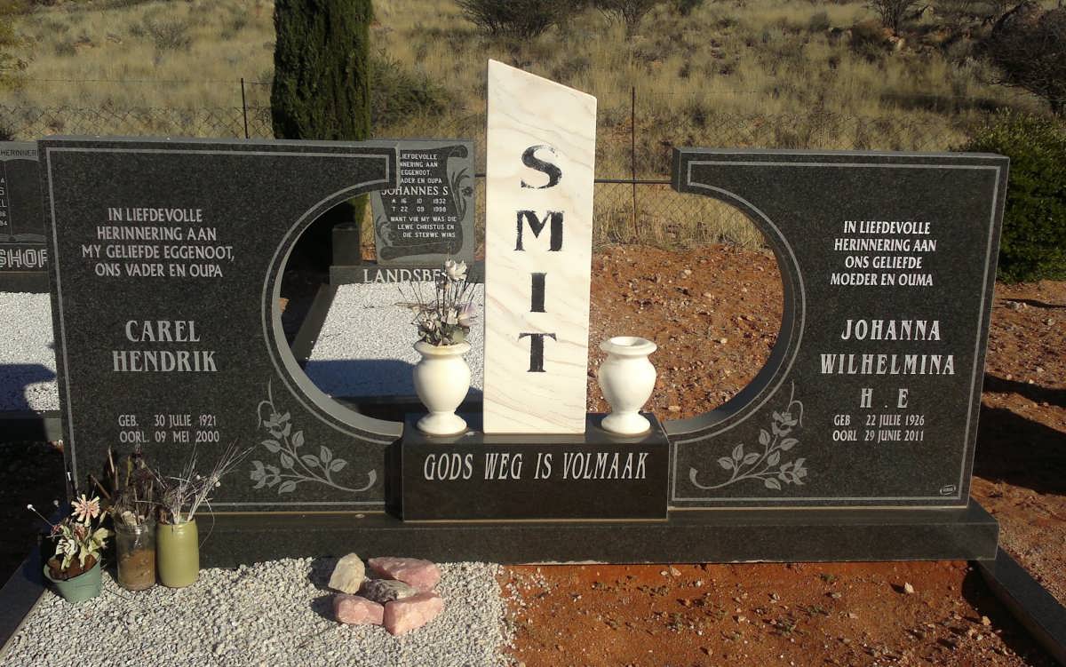 SMIT Carel Hendrik 1921-2000 &amp; Johanna Wilhelmina H.E. 1926-2011