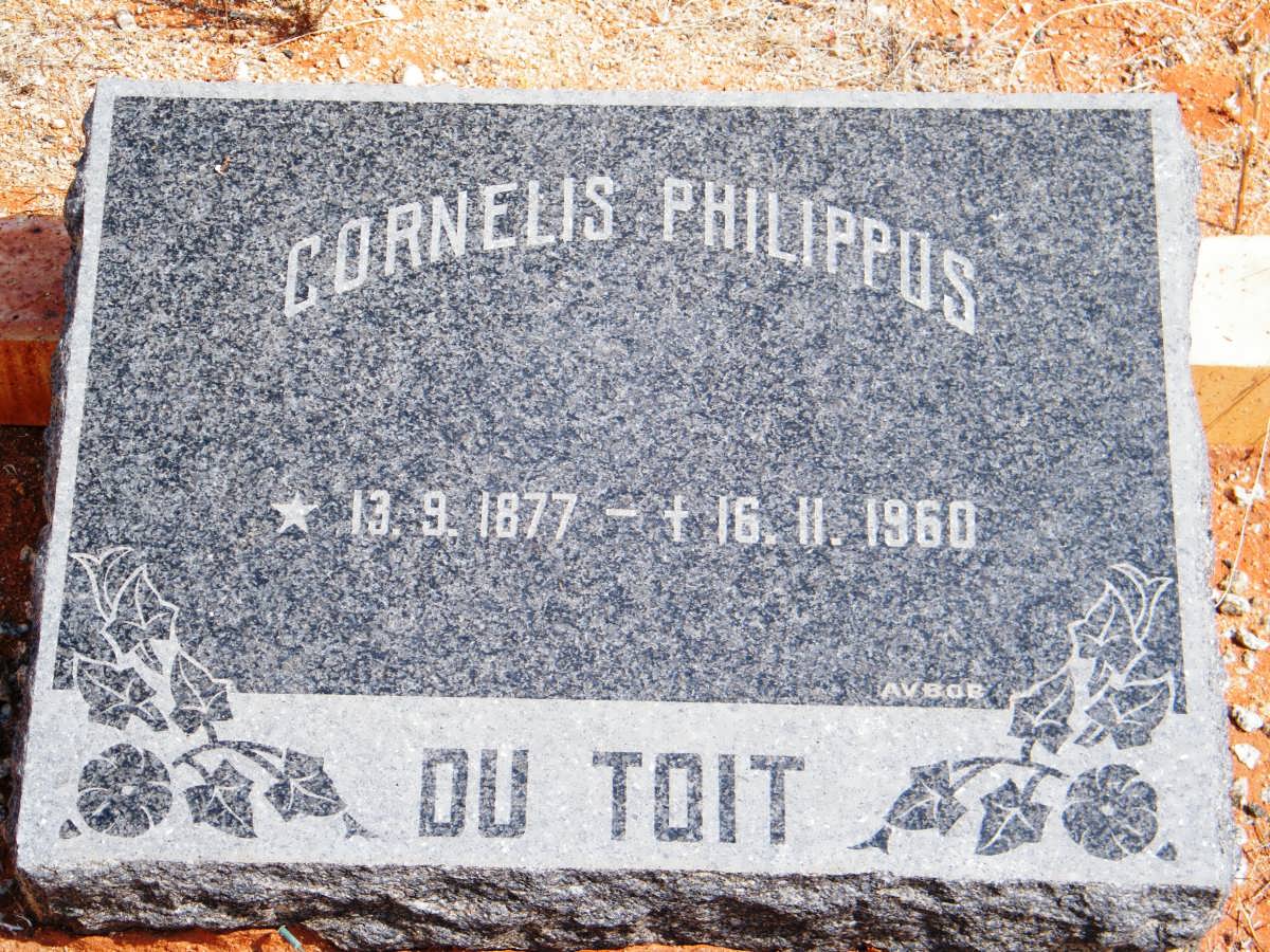 TOIT Cornelis Philippus, du 1877-1960