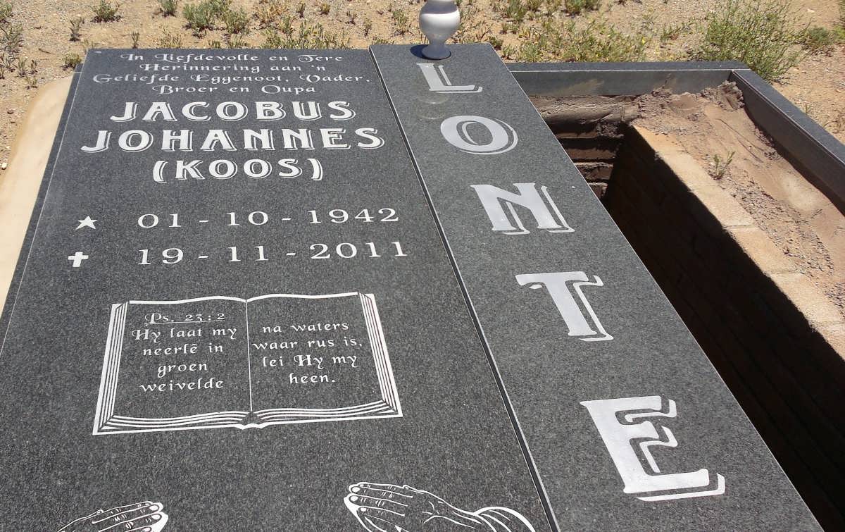 LONTE Jacobus Johannes 1942-2011 