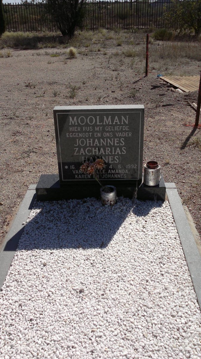 MOOLMAN Johannes Zacharias -1992