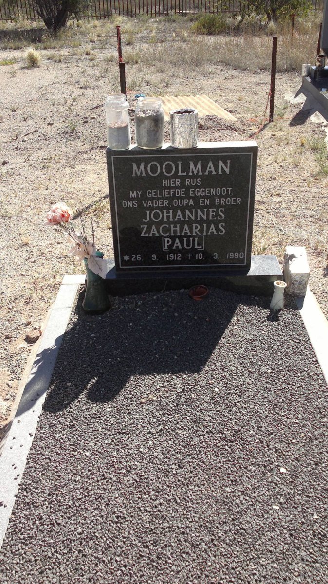 MOOLMAN Johannes Zacharias 1912-1990