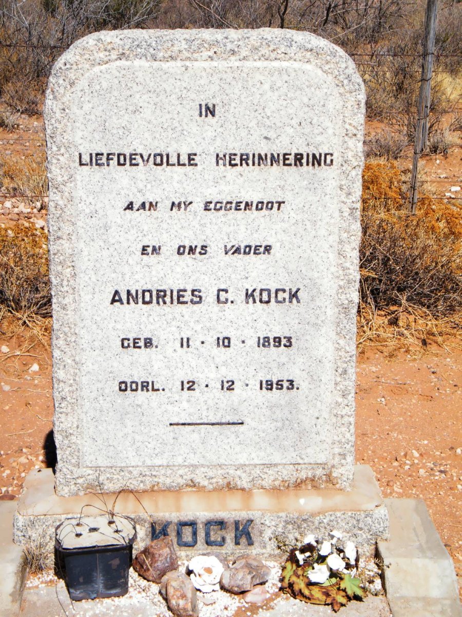 KOCK Andries C. 1893-1953