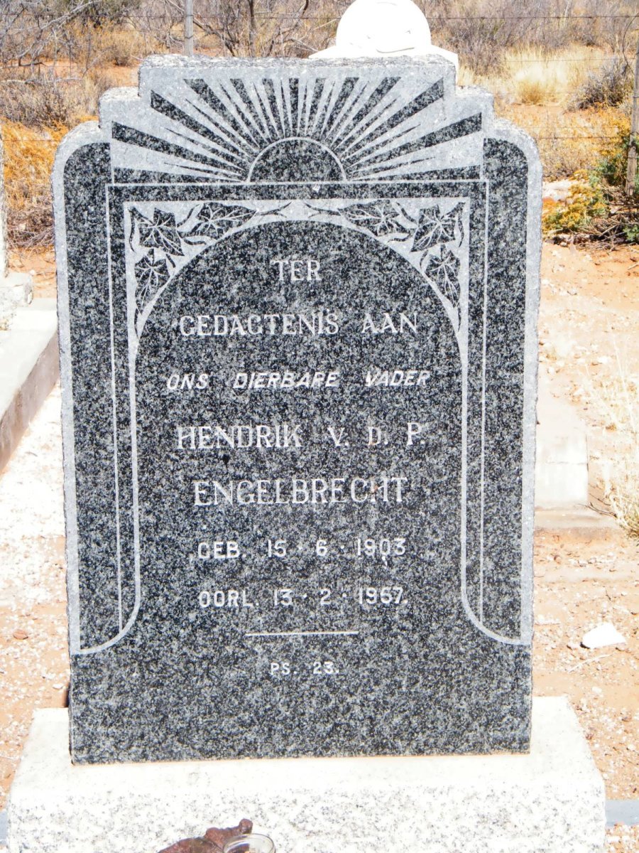 ENGELBRECHT Hendrik v.d. P. 1903-1957