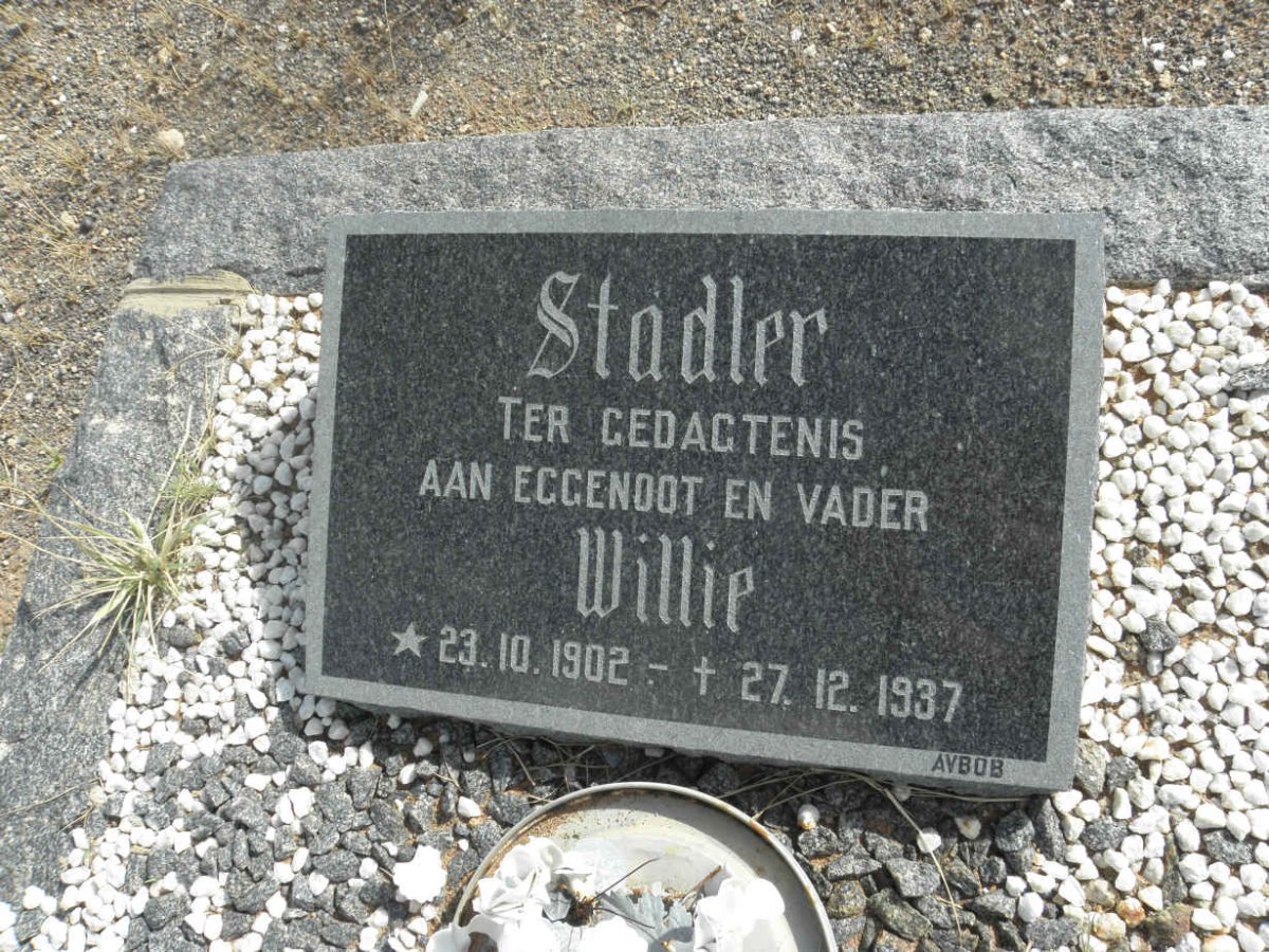 STADLER Willie 1902-1937