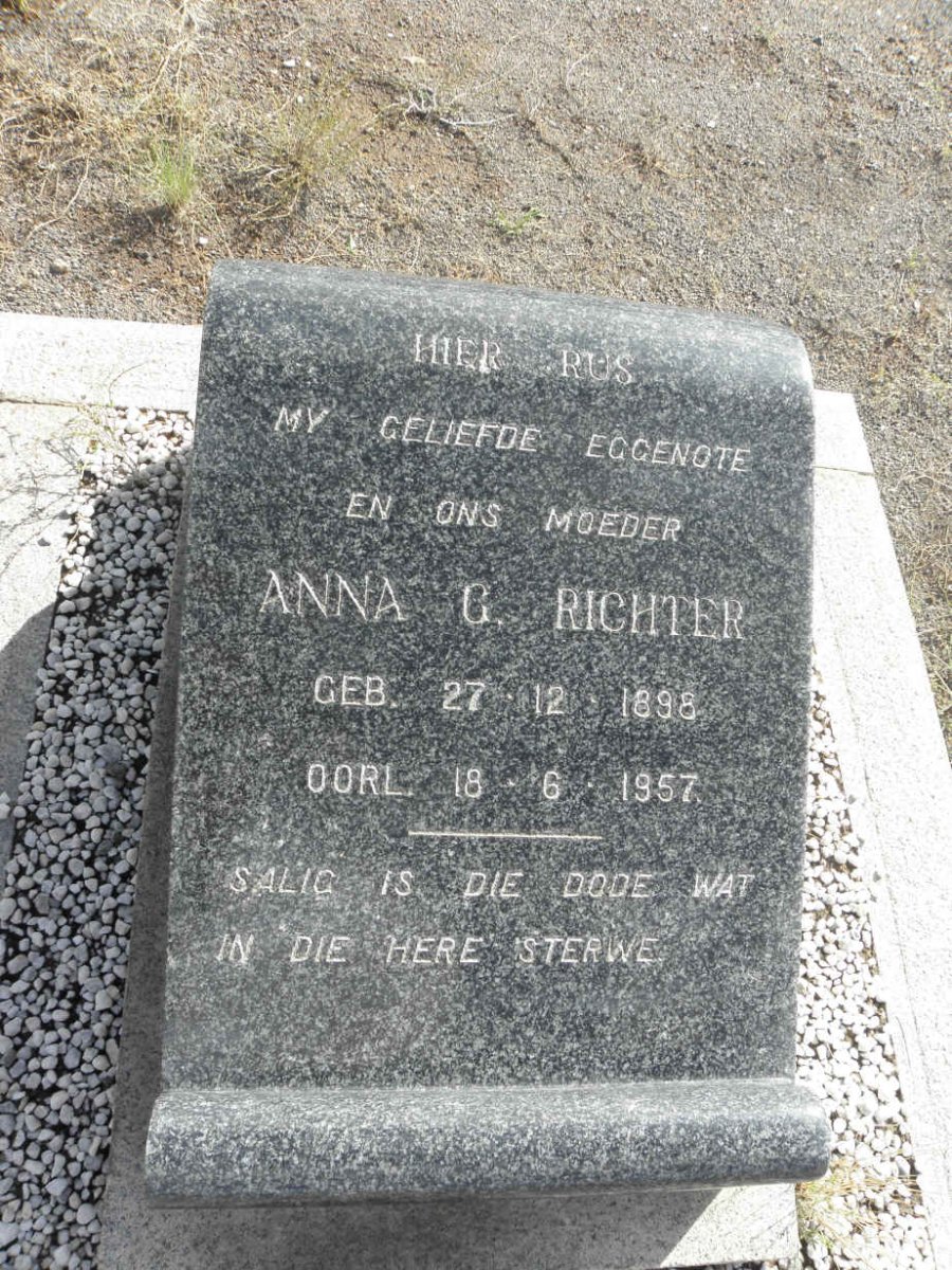 RICHTER Anna G. 1898-1957