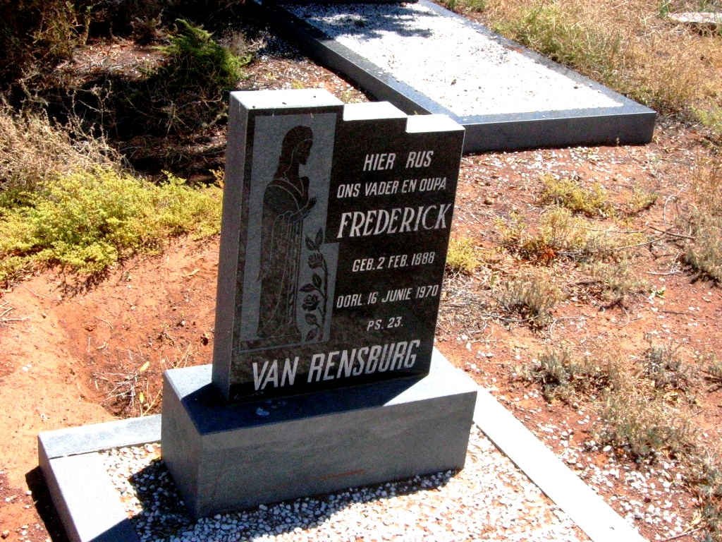 RENSBURG Frederick, van 1888-1970