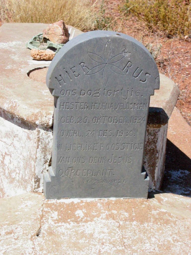 VELDSMAN Hester Helena 1934-1935