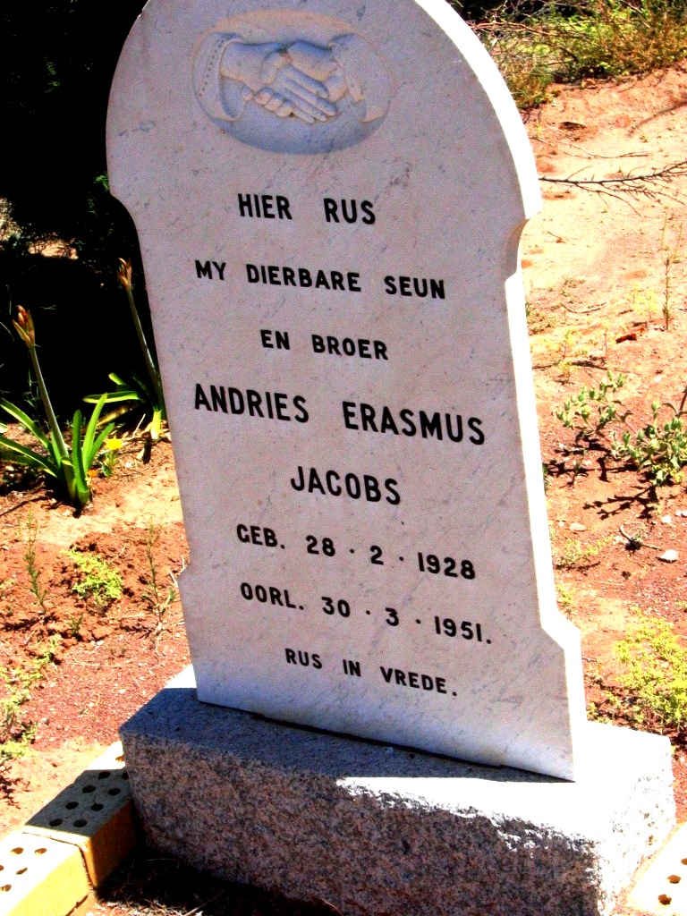 JABOBS Andries Erasmus 1928-1951