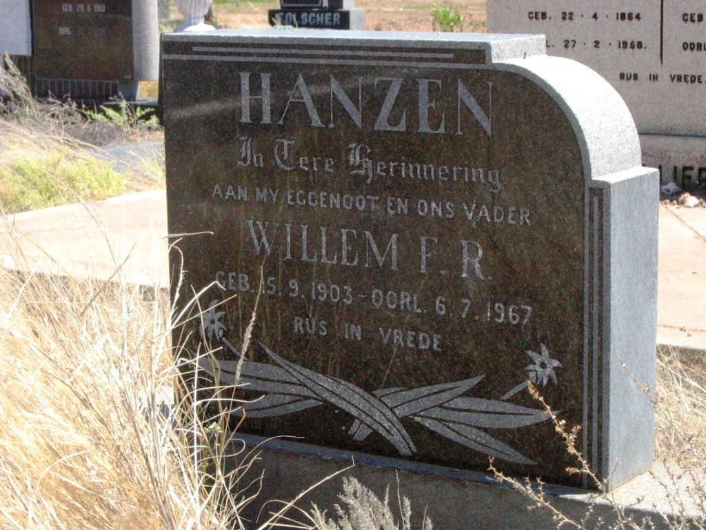 HANZEN Willem F.R. 1903-1967