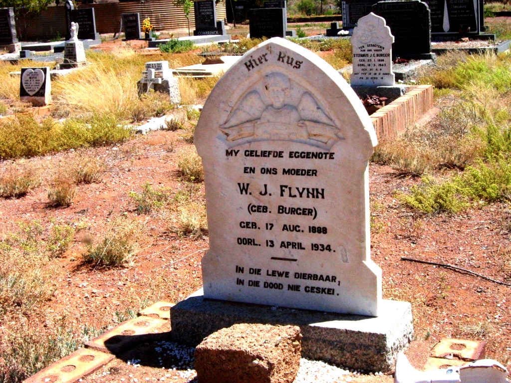 FLYNN W.J. nee BURGER 1888-1934