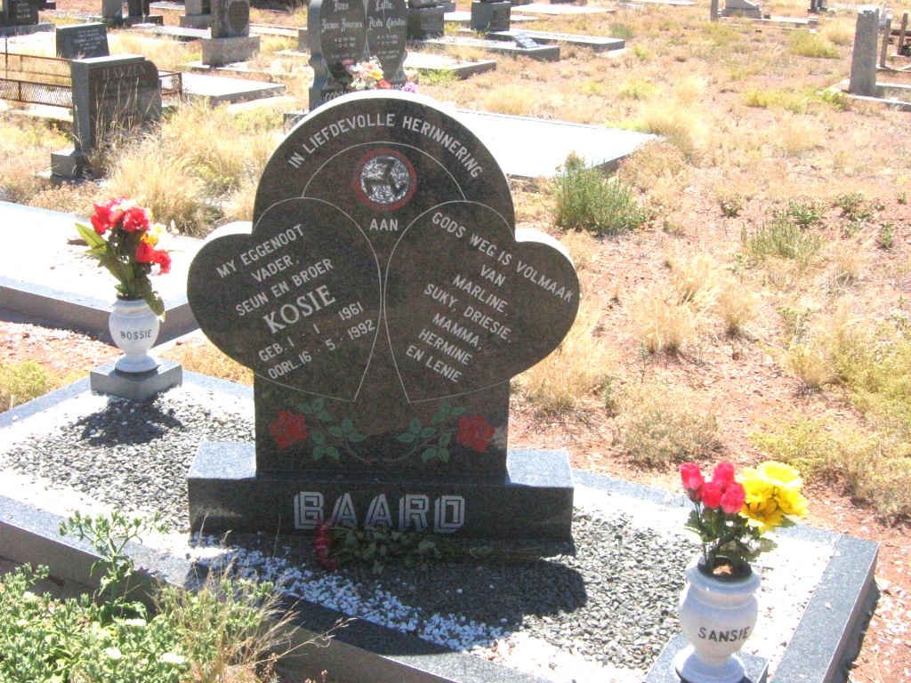 BAARD Kosie 1961-1992