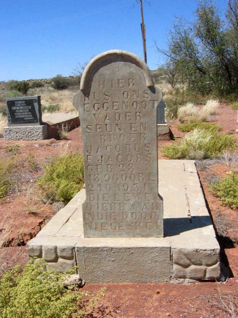 JACOBS Jacobus F. 1896-1931