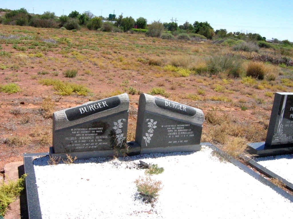 BURGER Petrus Johannes Hendrik 1902-1984 &amp; Jacoba LOMBAARD 1909-2000