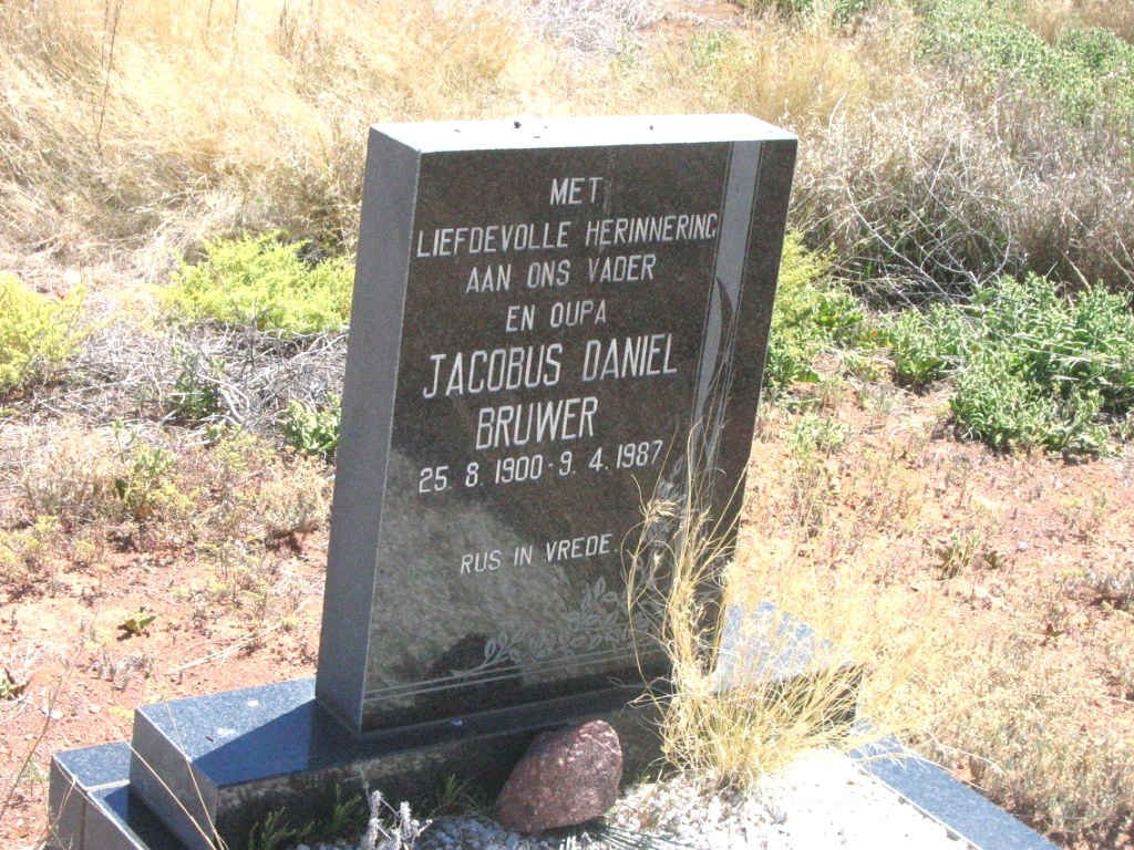 BRUWER Jacobus Daniel 1900-1987