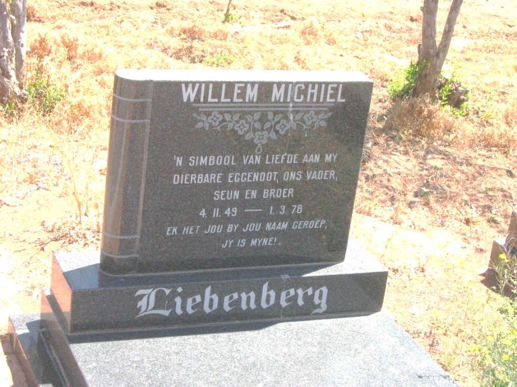 LIEBENBERG Willem Michiel 1949-1978