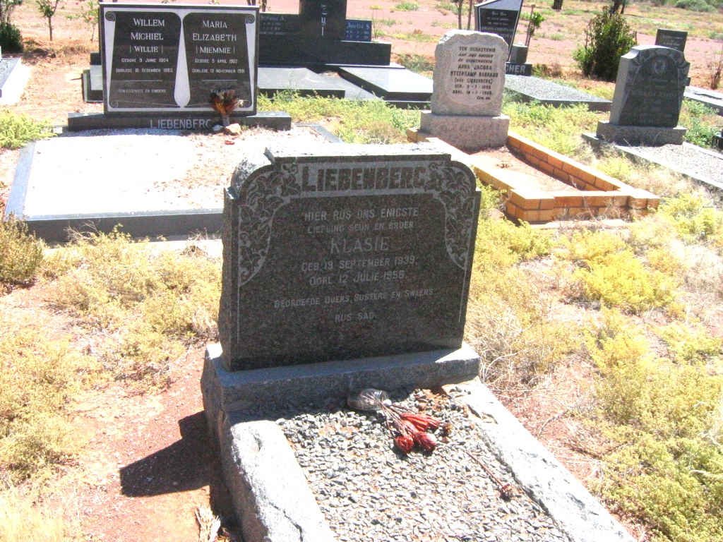 LIEBENBERG Klasie 1939-1955