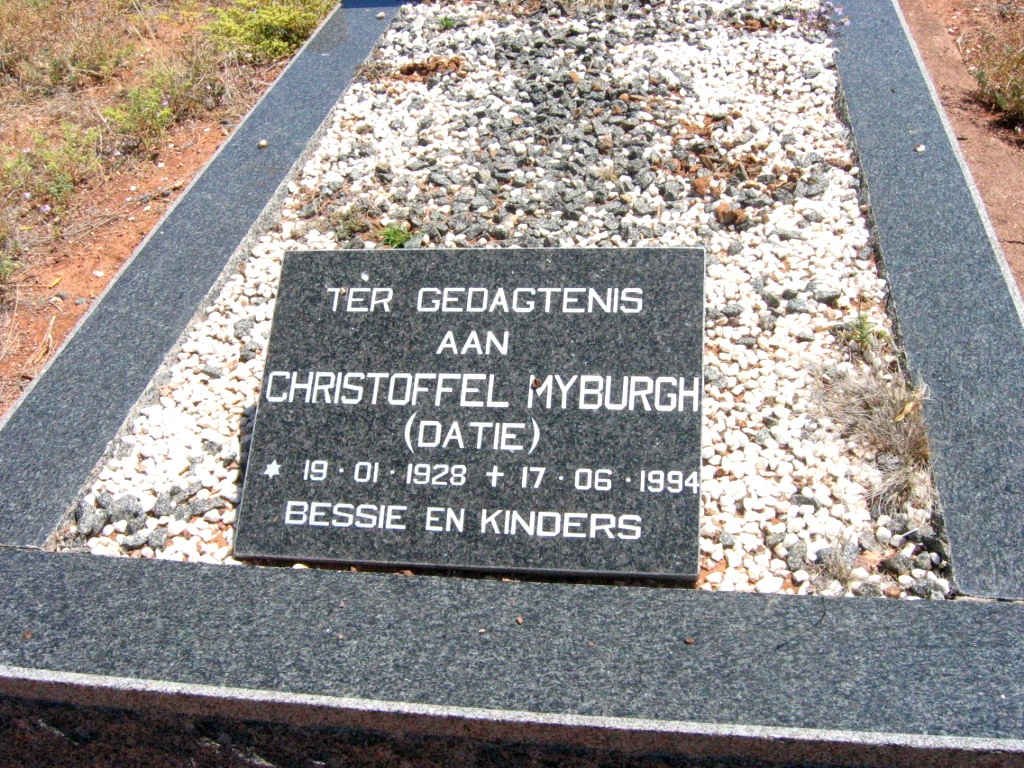 MYBURGH  Christoffel 1928-1994