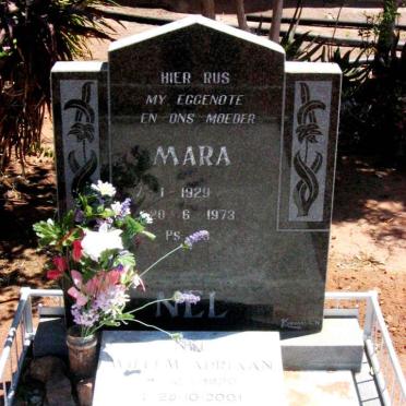 NEL Willem Adriaan 1920-2001 &amp; Mara 1929-1973